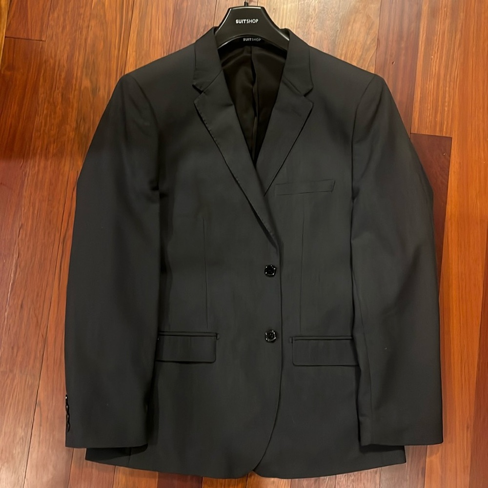 Charcoal Grey Full Men’s Suit by Suit Shop